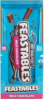 "Feastables MrBeast" pieninio šokolado plytelė 60 g - išbandykite naujausią plytelę pirmieji - ideali dovana | pusryčiai | Kalėdos ir gimtadienio šventės (10 vnt.)
