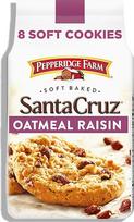 "Pepperidge Farm" minkšti kepti sausainiai, "Santa Cruz Oatmeal Raisin", 8,6 uncijos