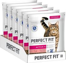 "PERFECT FIT Adult" sausas maistas suaugusioms, aktyvioms katėms nuo 1 metų - jautiena, 750 g (6 maišeliai)