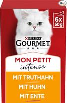 "Purina Gourmet Mon Petit" aukštos kokybės ėdalas suaugusioms katėms 8 pakuotės (8 x 6 x 50 gramų)