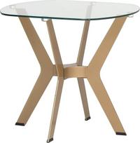"Studio Designs Home" 71012 "Archtech" šoninis staliukas, 59,7 x 59,7 x 55,2 cm, aukso spalvos