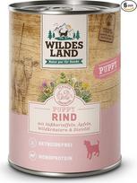 "Wildes Land" drėgnas maistas šunims su laukinėmis žolelėmis ir erškėtuogių aliejumi, be glitimo, su papildoma mėsa, geriausiai priimamas ir suderinamas