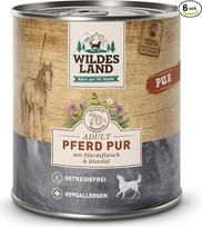 "Wildes Land" drėgnas maistas šunims su laukinėmis žolelėmis ir erškėtuogių aliejumi, be glitimo, su papildoma mėsa, geriausiai priimamas ir suderinamas