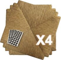"ZStyle" šiaudinių sėdynių užvalkalų rinkinys, 117 modelis, 40 x 40 cm, keičiamos kėdžių sėdynių rėmo grindys + veltinis (4 vnt.)