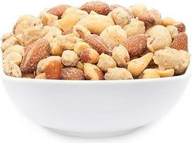 1 x 2,5 kg riešutų sėklų mišinys Žemės riešutai Anakardžių anakardžiai Makadamijos migdolai Dūmų aromato traškūs batonėliai 21 % baltymų