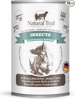 12 x 350 g Natural Trail® Dog, aukščiausios kokybės drėgnas maistas šunims, aukščiausios kokybės maistas su vabzdžiais, skardinė
