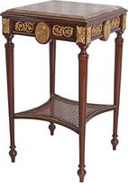 Cat027 Palazzo stalas Marmurinis viršutinis metalinis šoninis stalas Antikvarinis gėlių stalas