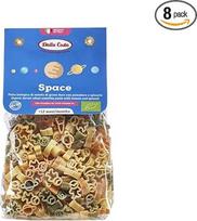 Dalla Costa Space Trispalviai makaronai su pomidorais ir špinatais Ekologiški makaronai vaikams su vitaminu B1. Pagaminta Italijoje. Ekonominė pakuotė 8 x 200 g