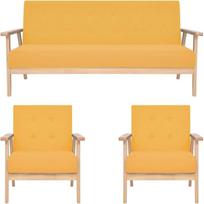 Lauko terasos komplektas, Lauko baldų komplektas, Karalienės miegamoji sofa, 3 dalių sofos komplektas Audinys Geltona sofa, Honbay sekcijos sofa, Gnixuu sekcijos sofa, Meilės sofa
