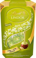 Lindt Lindor šokolado rutuliukai Pistacijų | 375 g Cornet | Pistacijų šokoladas su minkštu tirpstančiu įdaru | Šokoladinė dovana | Šokoladinė dovana