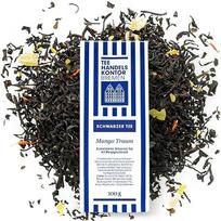 Mango arbata palaidai | Aukštos kokybės juodoji aromatizuota arbata 100 g | Mango Dream | Palaidos arbatos su gėlių aromatais | Iš geriausių arbatos sodų | TEE HANDELSKONTOR BREMEN