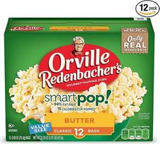 Orville Redenbacher's SmartPop! Microwave Popcorn Value Size, sviesto skonio, 2,6 oz, 12 vnt.