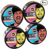 SCOOPER Energy, mišri dėžutė su ledine arbata, persikų, citrinų, 4 x 7,2 g