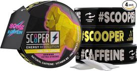 SCOOPER Energy 80 mg ledinė dėžutė su citrina itin stipri, 2 x ledinė kola itin stipri, 2 x ledinė arbata su citrina itin stipri, 4 x 7,2 g