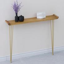 Šiuolaikinis minkštasuolis, 20 cm minkštasuolis Beistelltisch Schmal mit Eisenbeinen, Eingangstisch für Haustür, Schlafzimmer und Wohnzimmer (auksinis, 90 * 20 * 80 cm/35 * 8 * 31in)