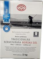 Tradicinė joduota nerafinuota jūros druska (1 kg maišelis) - ekologiška ir nerafinuota jūros druska, tinkama maistui gaminti ir valgomajai druskai (35 oz) (1)