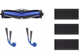 Ecovacs DKT060214 Service Kit for DEEBOT T80 Family, 1x Anti-Tangle Main Brush, 2 Anti-Tangle Side Brushes, 3x Antibacterial Filters