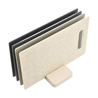 Plastic Chopping Board Set Kitchen Accessories Nonslip Feet Storage Rack Dishwasher Safe Cutting Board 1