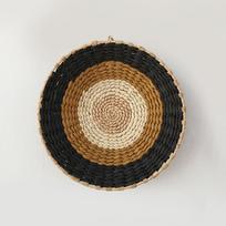 Namų šiaudų austi sieninė krepšelio lėkštė Kabanti siena Decor Boho