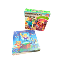 Minecraft magnetinis blokelių rinkinys / galvosūkis - 25 vnt.