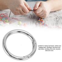 20pcs 40MM Spring O Rings Gold Spring Clasps Jewelry Tools Snap Hooks  Purse Bag sidabras