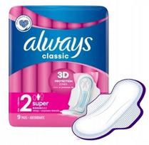 Always Classic ilgi higieniniai paketai su sparneliais 9 vnt.