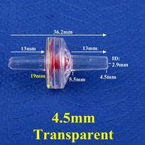 10 vnt./partija Mini plastikinis plokščios jungties atbulinis vožtuvas laistymui, drėkinimo žarnai, vienpusis vožtuvas, akvariumo bakelio oro siurblys 4.5mm Transparent