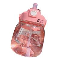 Big Belly Water Bottle Outdoor Double Drinking 1300ml Large Capacity Outdoor Water Bottle for Sports Red raudona