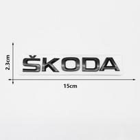 2025 Nauji raidžių galinės bagažinės emblemos lipdukai Skoda Yeti VRIS Octavia a5 Karoq Kamiq Fabia Kodiaq Rapid Superb black