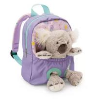 Nici: Kuprinė su koala žaislu - violetinė, 25 cm