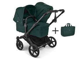 Universalus vežimėlis pametinukams Bugaboo Donkey 6 DUO 2in1 Fern green/Fern green /black frame