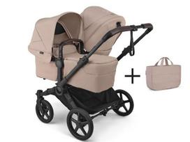 Universalus vežimėlis pametinukams Bugaboo Donkey 6 DUO 2in1 Desert taupe /Desert taupe /black frame