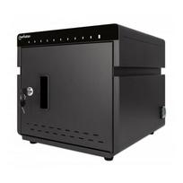 Manhattan  iPad to 11" 10-bay Charging Cabinet Desktop via USB-C, Also other tablets and smartphones (with device to USB-C cable), Bays 264x22x235mm, Device charging cables not included (suggest USB-C cable 354868), Cart, Lockable, EU/UK power cords | 715942  | 766623715942