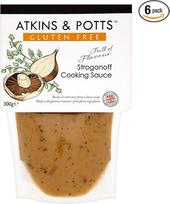 "Atkins and Potts" padažas "Stroganoff" be glitimo, 300 g (6 vnt.)