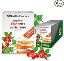 "Bad Heilbrunner" spanguolių arbata su mannoze - lazdelėse, paruošta gerti į puodelį - D-mannozė, vitaminas C - su vitaminu C gynybai ir imuninei sistemai (8 x 10 lazdelių)