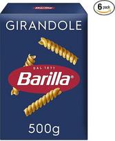 "Barilla" makaronai "Classic Girandole" Nr. 34, pagaminti iš aukštos kokybės kietųjų kviečių, visada Al Dente, 6 x 500 g