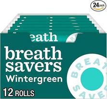 "BreathSavers" kvėpavimo mėtos, "Wintergreen", 0,75 uncijos ritinėliai (24 vnt.) [Maisto produktai]