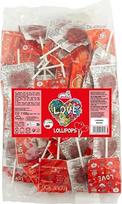 "Cerdán Caramels" - vyšnių skonio širdelių ledinukai | saldainiai ant pagaliuko be glitimo ir alergijos | idealiai tinka vakarėliams, renginiams ir gimtadieniams | 100 vnt. pakuotėje