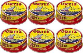 "Conservas Ortiz Bonito del Norte" baltasis tunas alyvuogių aliejuje 250 g [pakuotė 6]