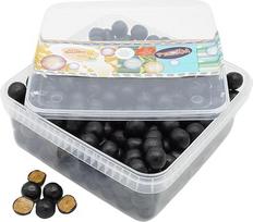 "Deine Naschbox" | Salmiako saldymedžio rutuliukai | 1 kg užkandžių dėžutė | XL biri pakuotė vakarėliams, saldainių barams ir dovanoms - traškūs rutuliukai su saldymedžio pasta