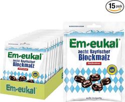 "Em-eukal aecht" bavariškas salyklas, 15 vnt., reljefinės saldainių formos, su praktišku sandarikliu - tikras unikumas (15 x 100 g)
