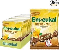 "Em-eukal" lašai nuo kosulio, imbieriniai lašai su vitaminais, be cukraus ir laktozės, didelė pakuotė 20 x 75 g