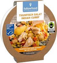 "Followfood MSC" tuno salotos "Indian Curry", 160g