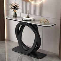 "Generisch Console Table" siauras konsolinis staliukas su metaliniu rėmu prieškambario staliukas (A2 120 cm)