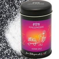"Hallingers" mistinė velykinė mėlyna druska - velykinės dovanos velykiniams krepšeliams, aukščiausios kokybės druska velykiniams kiaušiniams Foccacia ir lašišai (skardinė) - dovana vasarą ir puiki grilio dovana |