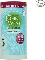 "John West" tuno kepsnys nedideliame šaltinio vandenyje be vandens (5 x 110 g skardinės)
