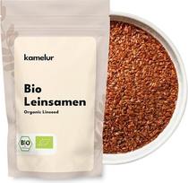 "Kamelur" ekologiški linų sėmenys (1 kg) - ekologiškos linų sėklos rudos be priedų