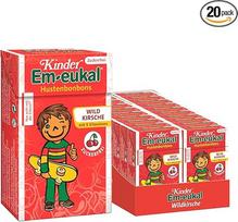 "Kinder Em-eukal" lašai nuo kosulio "Laukinė vyšnia", mini be cukraus, su 5 vitaminais, 20 x 40 g
