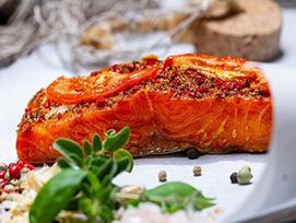 "Klaassen Stremel" lašiša "Pizza Style", lašiša, rūkyta buko dūmais, "Pizza Style", 250 g