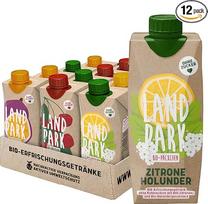 "Landpark" degustacinis mišinys be cukraus, 12 x 0,5 l - ekologiškas mineralinis vanduo be gazuotų gėrimų - įvairių skonių 100 % ekologiškas vanduo